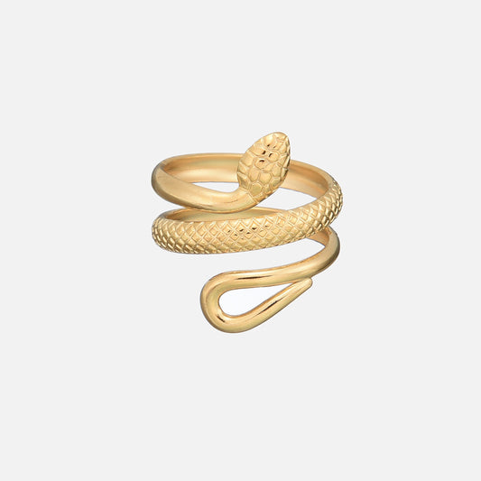 Anello con motivo a serpente (regolabile)