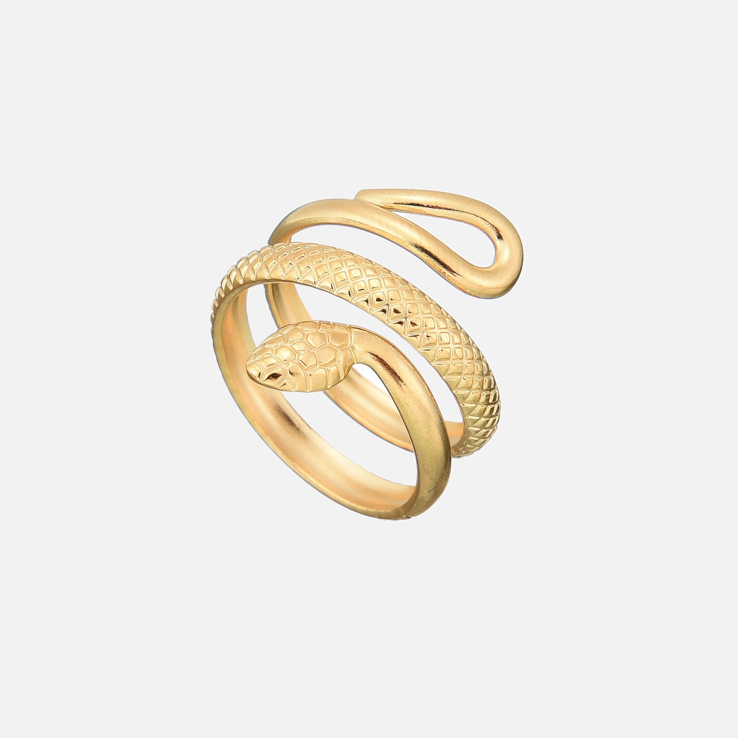 Anello con motivo a serpente (regolabile)