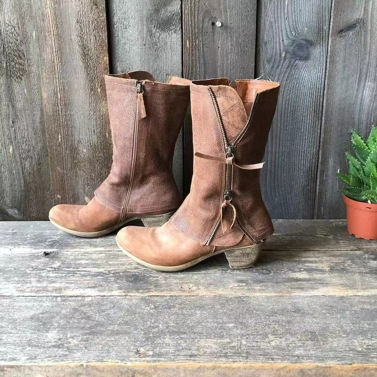 Giulia - Stivali in Pelle Vegana da Autunno