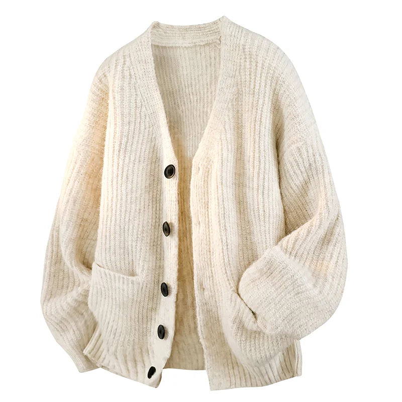 Giovanni - Cardigan da Uomo con Scollo a V e Vestibilità Morbida