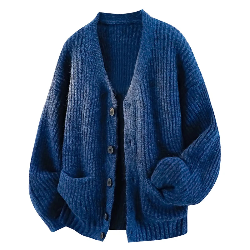 Giovanni - Cardigan da Uomo con Scollo a V e Vestibilità Morbida