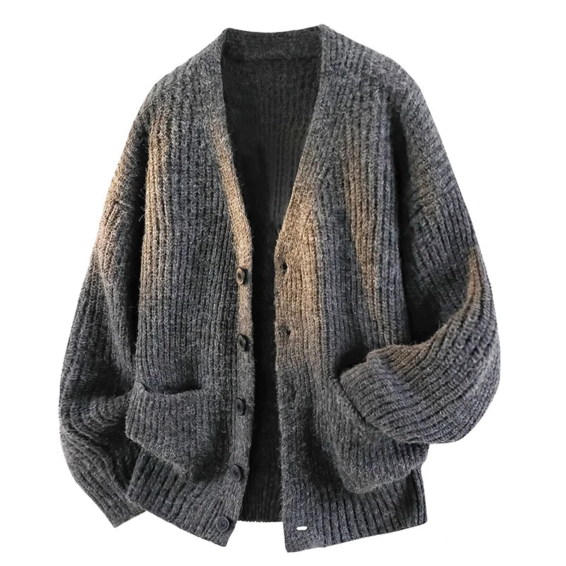 Giovanni - Cardigan da Uomo con Scollo a V e Vestibilità Morbida