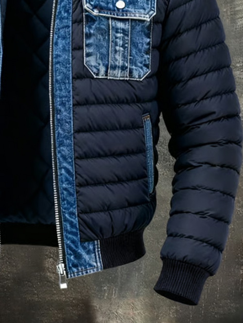 Giacca ibrida in denim trapuntato Yegor
