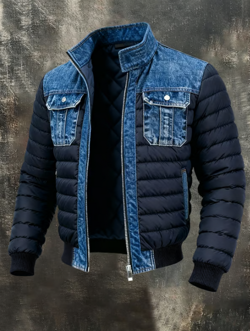 Giacca ibrida in denim trapuntato Yegor