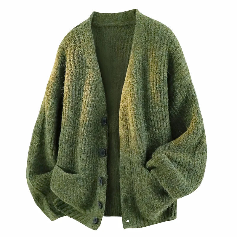 Giovanni - Cardigan da Uomo con Scollo a V e Vestibilità Morbida