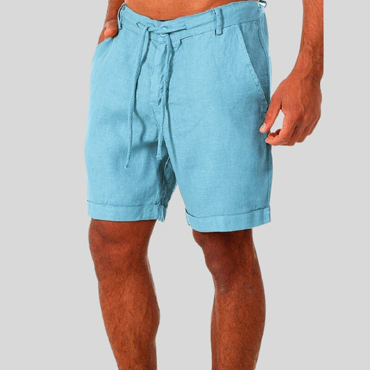 Adrián | Pantaloncino in lino da uomo con vita regolabile