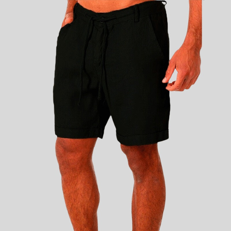 Adrián | Pantaloncino in lino da uomo con vita regolabile