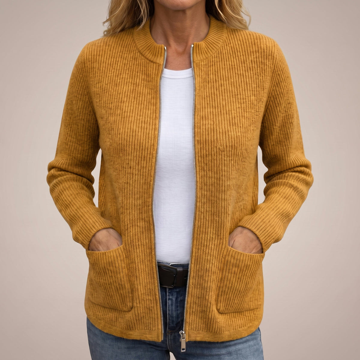 Serena - Cardigan da Donna Caldo con Tasche Profonde