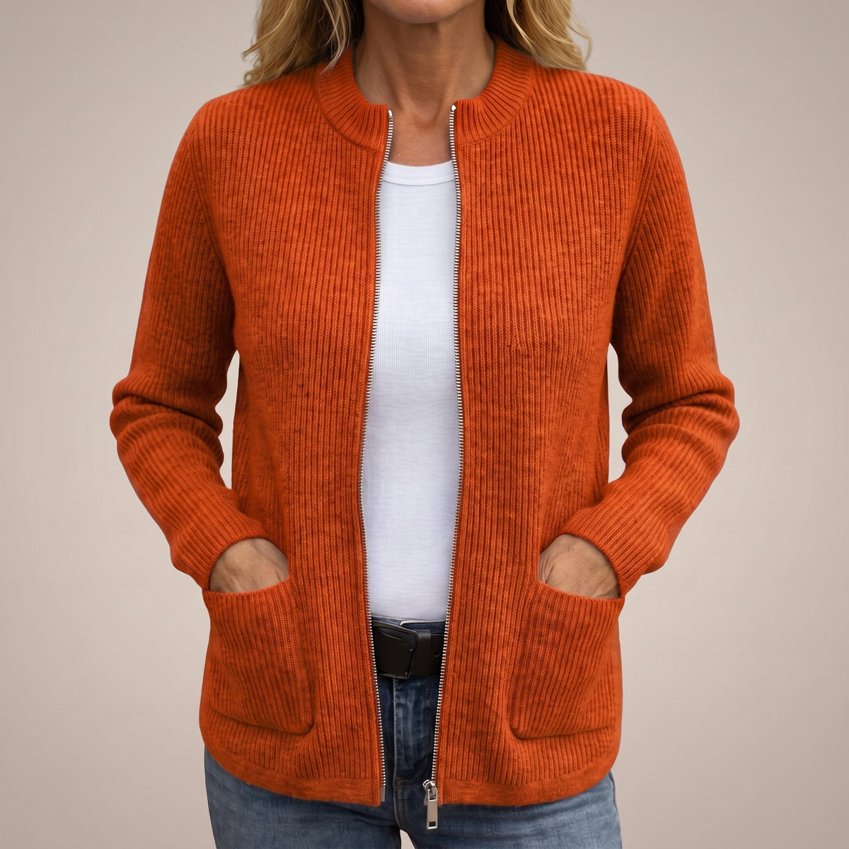 Serena - Cardigan da Donna Caldo con Tasche Profonde