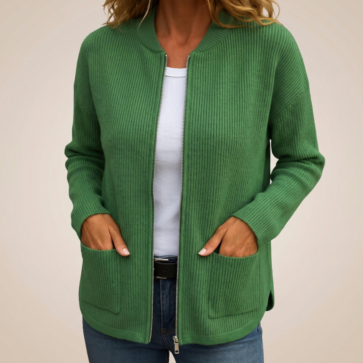 Serena - Cardigan da Donna Caldo con Tasche Profonde