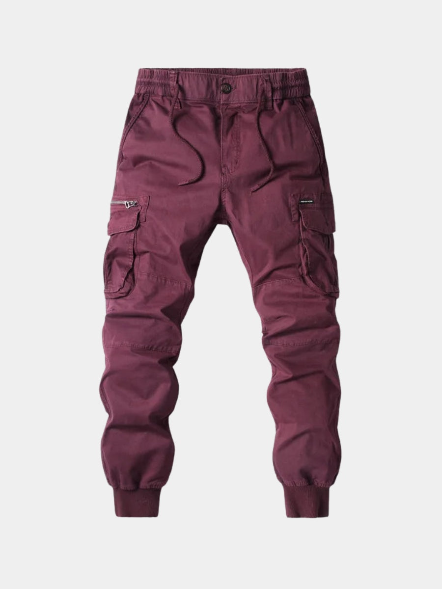 Darío | Pantaloni cargo jogger da uomo con tasche laterali e cintura elastica