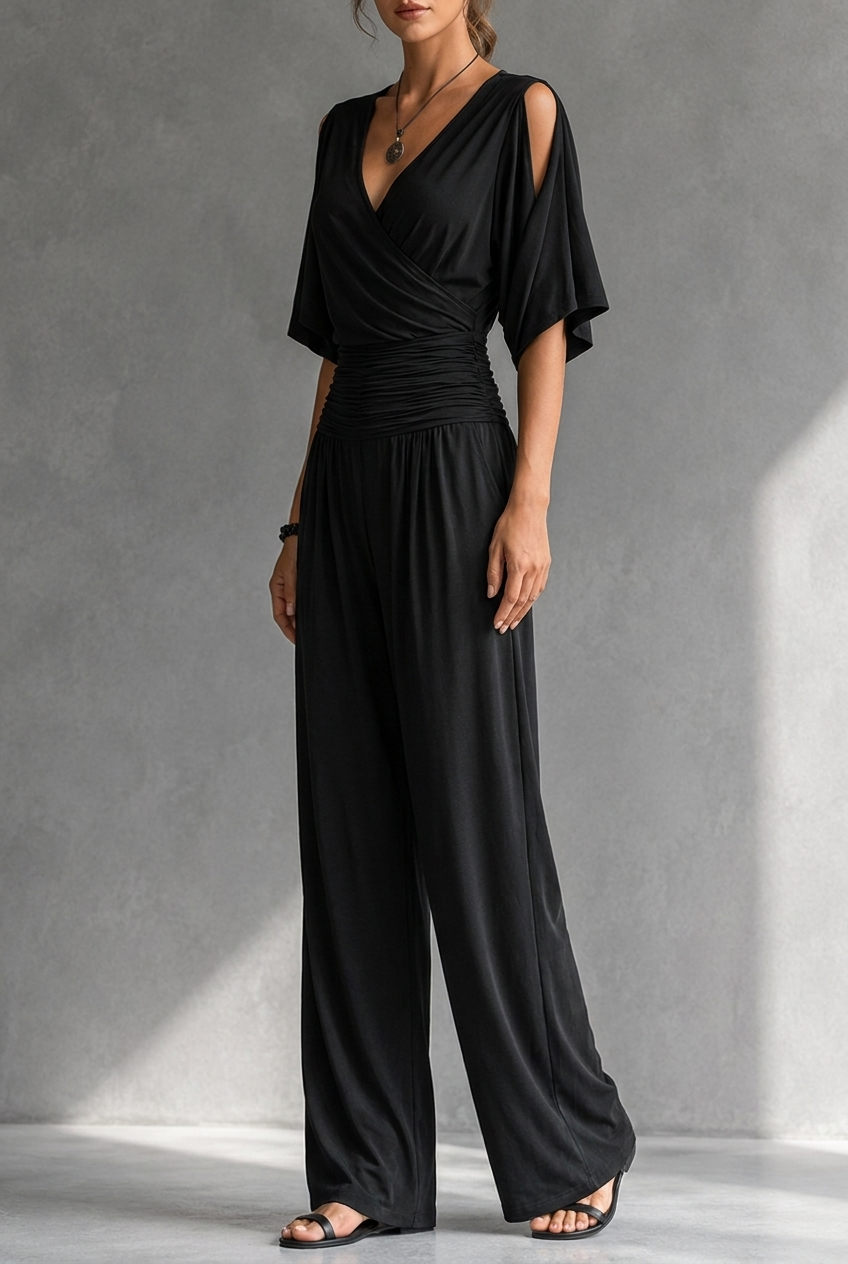 Aldara - Tuta elegante con spalle scoperte