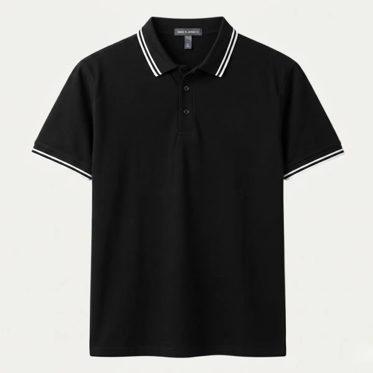Iker | Polo in cotone a maniche corte da uomo con collo a contrasto