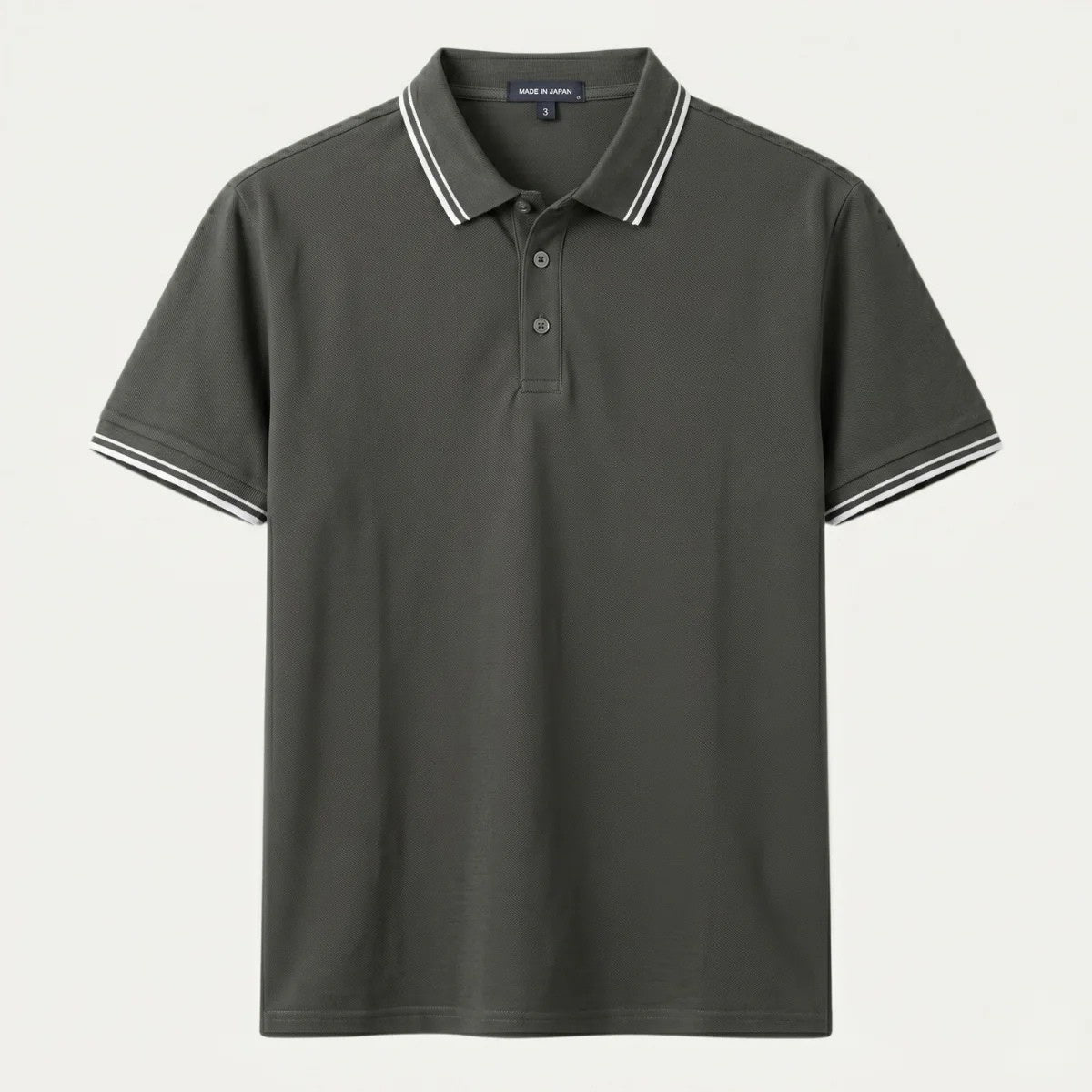 Iker | Polo in cotone a maniche corte da uomo con collo a contrasto