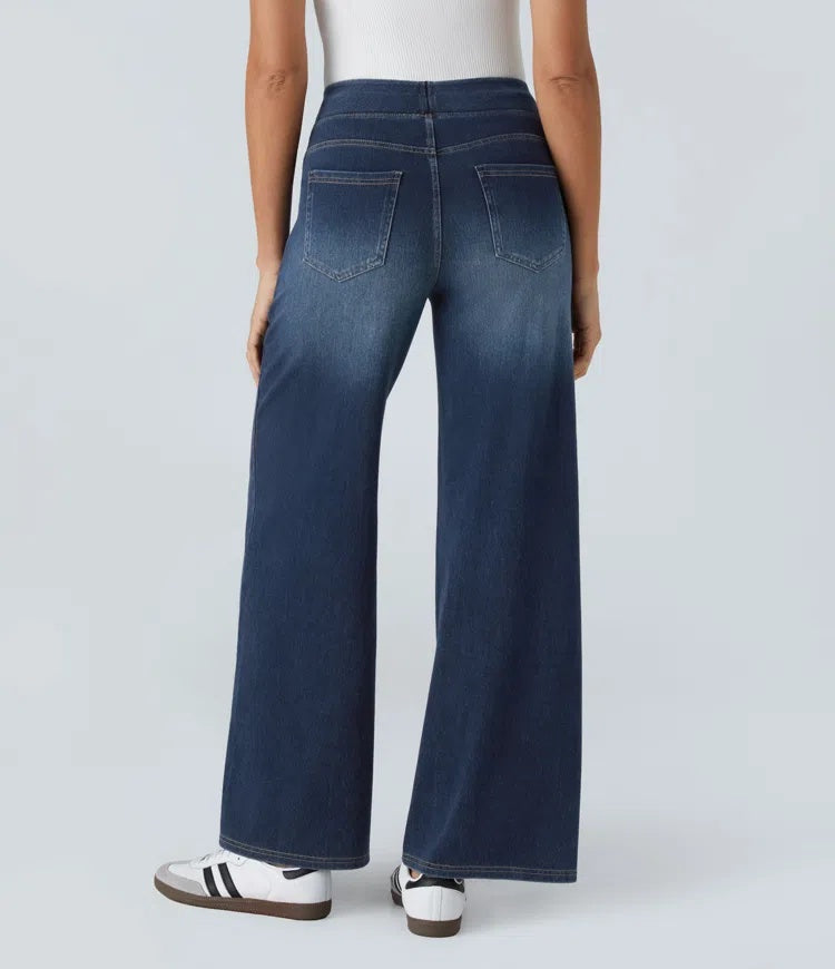 Laia | Jeans a vita alta da donna a gamba larga