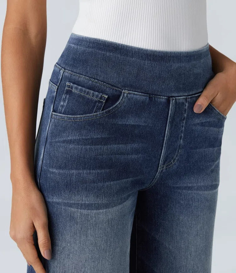 Laia | Jeans a vita alta da donna a gamba larga