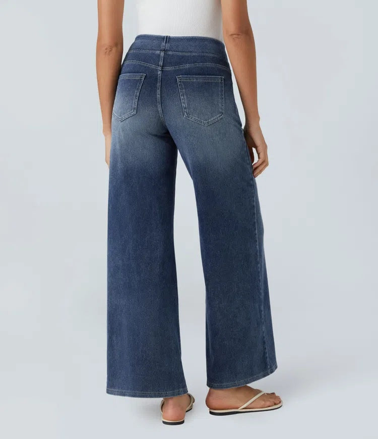 Laia | Jeans a vita alta da donna a gamba larga