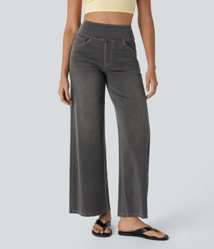Laia | Jeans a vita alta da donna a gamba larga