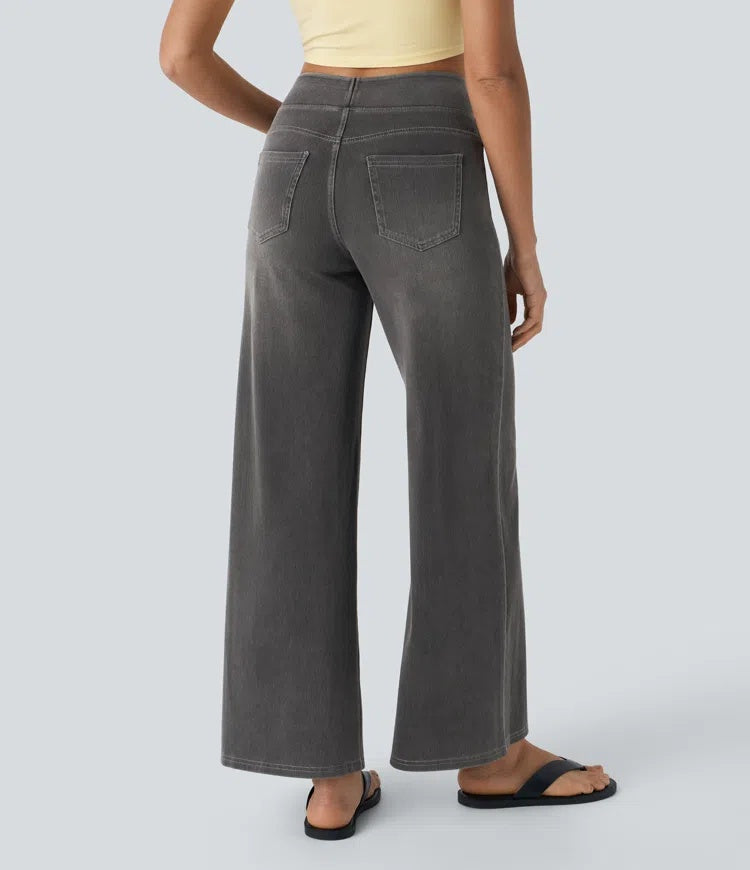 Laia | Jeans a vita alta da donna a gamba larga