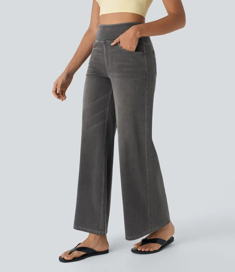Laia | Jeans a vita alta da donna a gamba larga