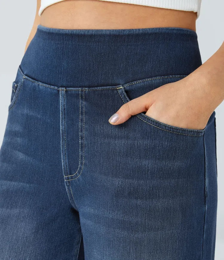 Laia | Jeans a vita alta da donna a gamba larga