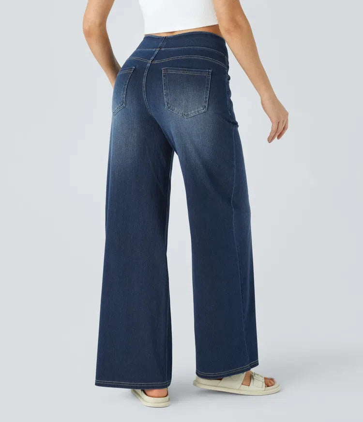 Laia | Jeans a vita alta da donna a gamba larga