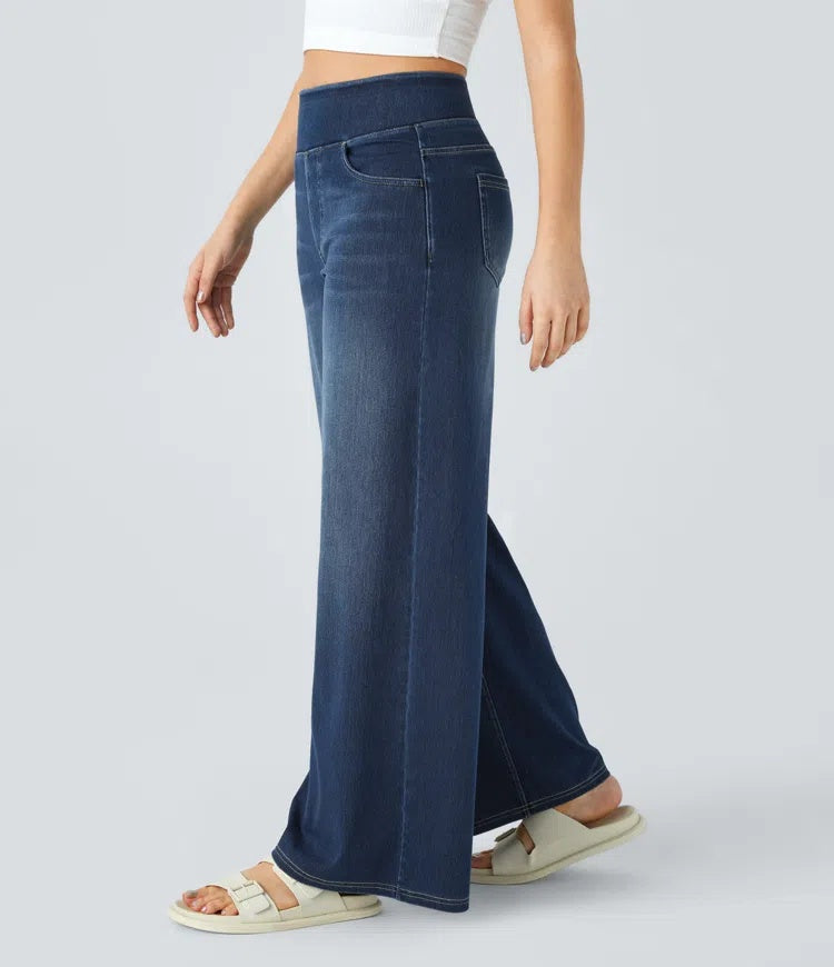 Laia | Jeans a vita alta da donna a gamba larga