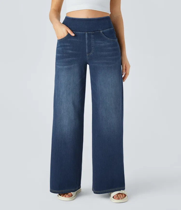 Laia | Jeans a vita alta da donna a gamba larga