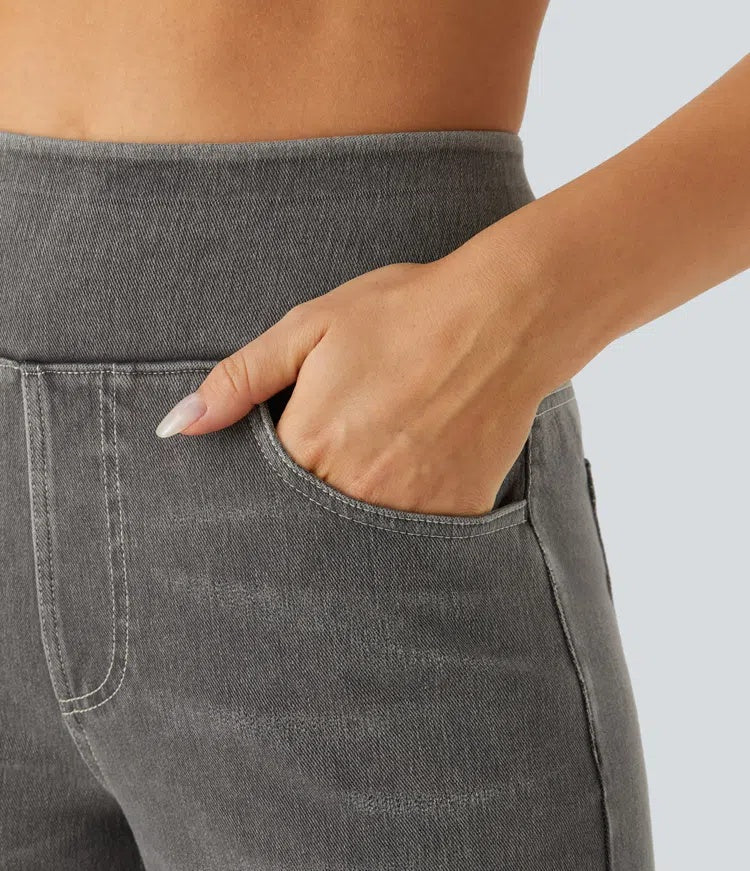 Laia | Jeans a vita alta da donna a gamba larga