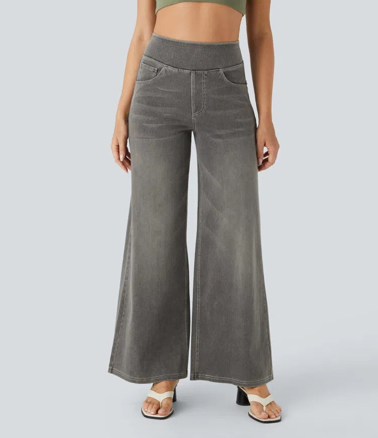 Laia | Jeans a vita alta da donna a gamba larga
