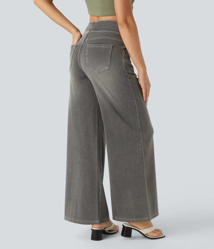Laia | Jeans a vita alta da donna a gamba larga