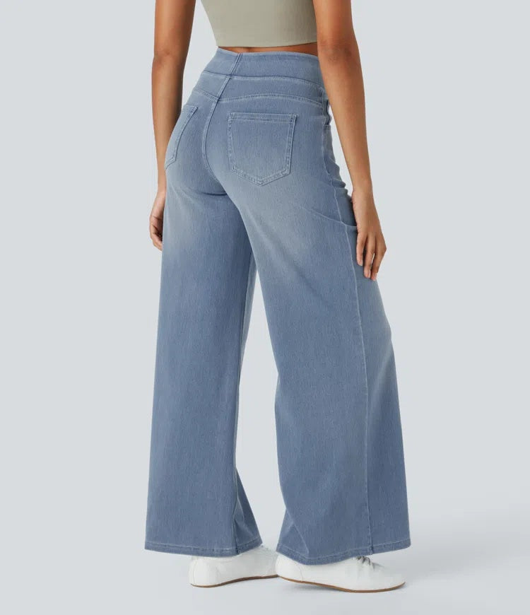 Laia | Jeans a vita alta da donna a gamba larga