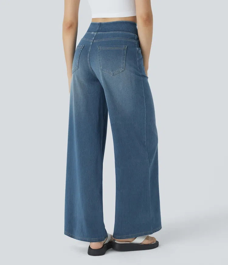 Laia | Jeans a vita alta da donna a gamba larga
