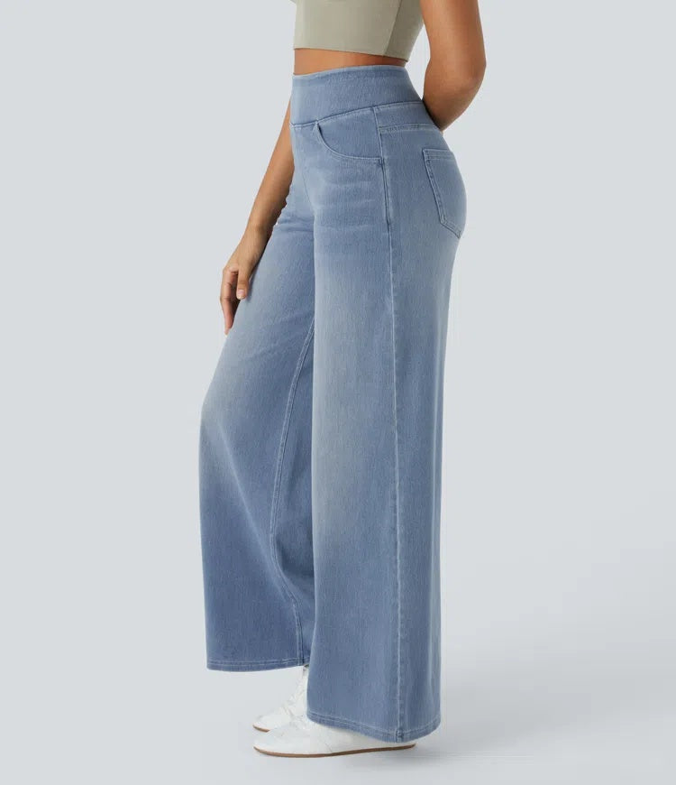 Laia | Jeans a vita alta da donna a gamba larga