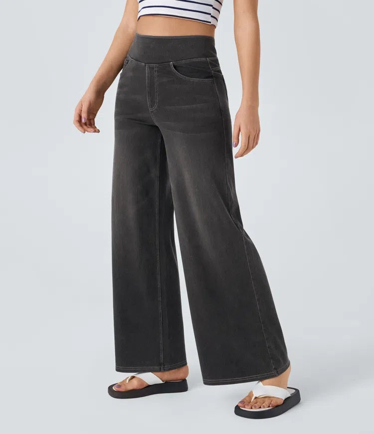 Laia | Jeans a vita alta da donna a gamba larga