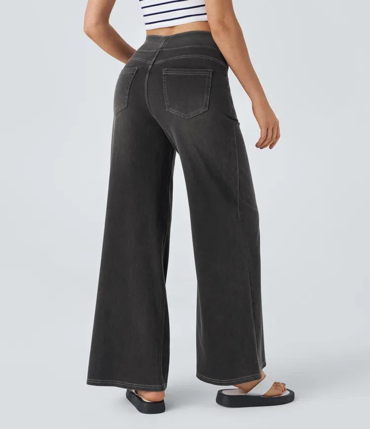 Laia | Jeans a vita alta da donna a gamba larga