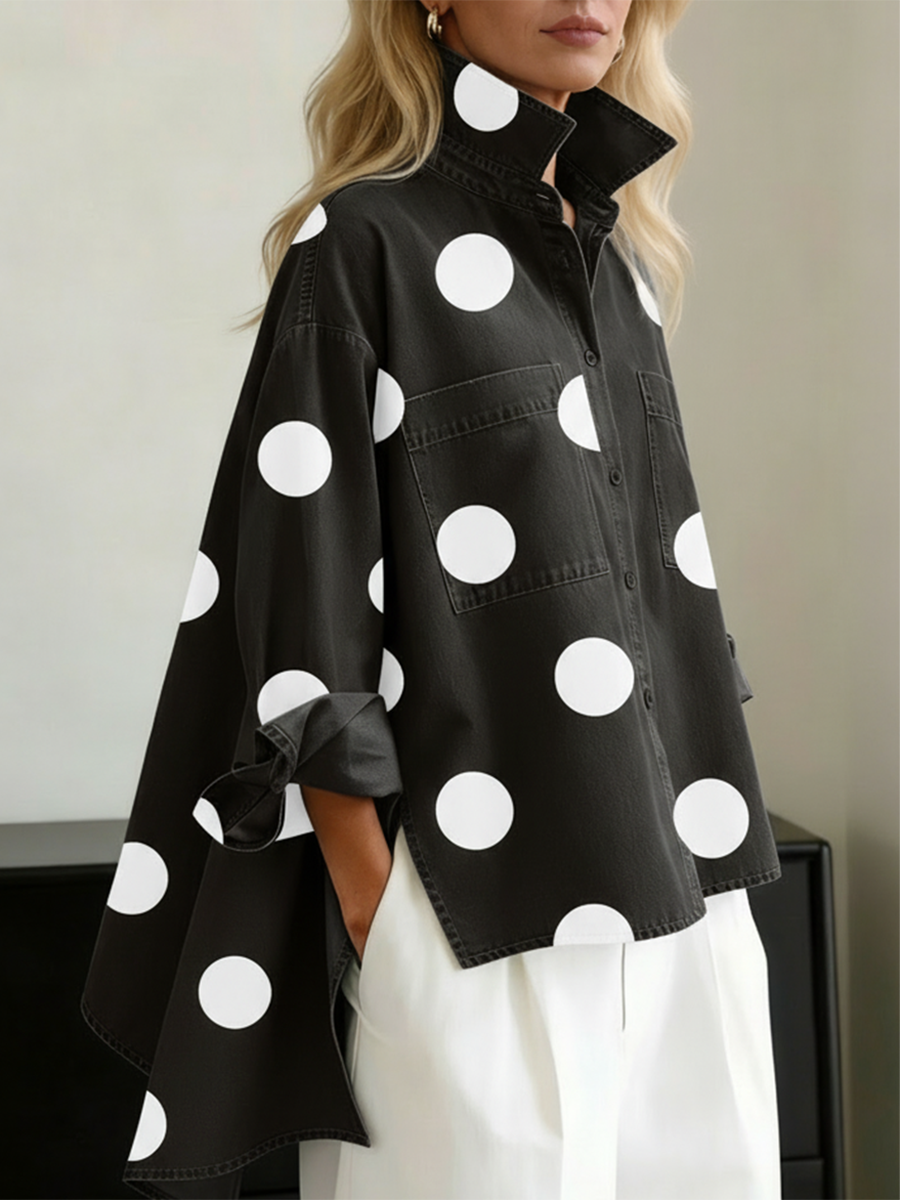 Vittoria - Camicia Oversize a Pois