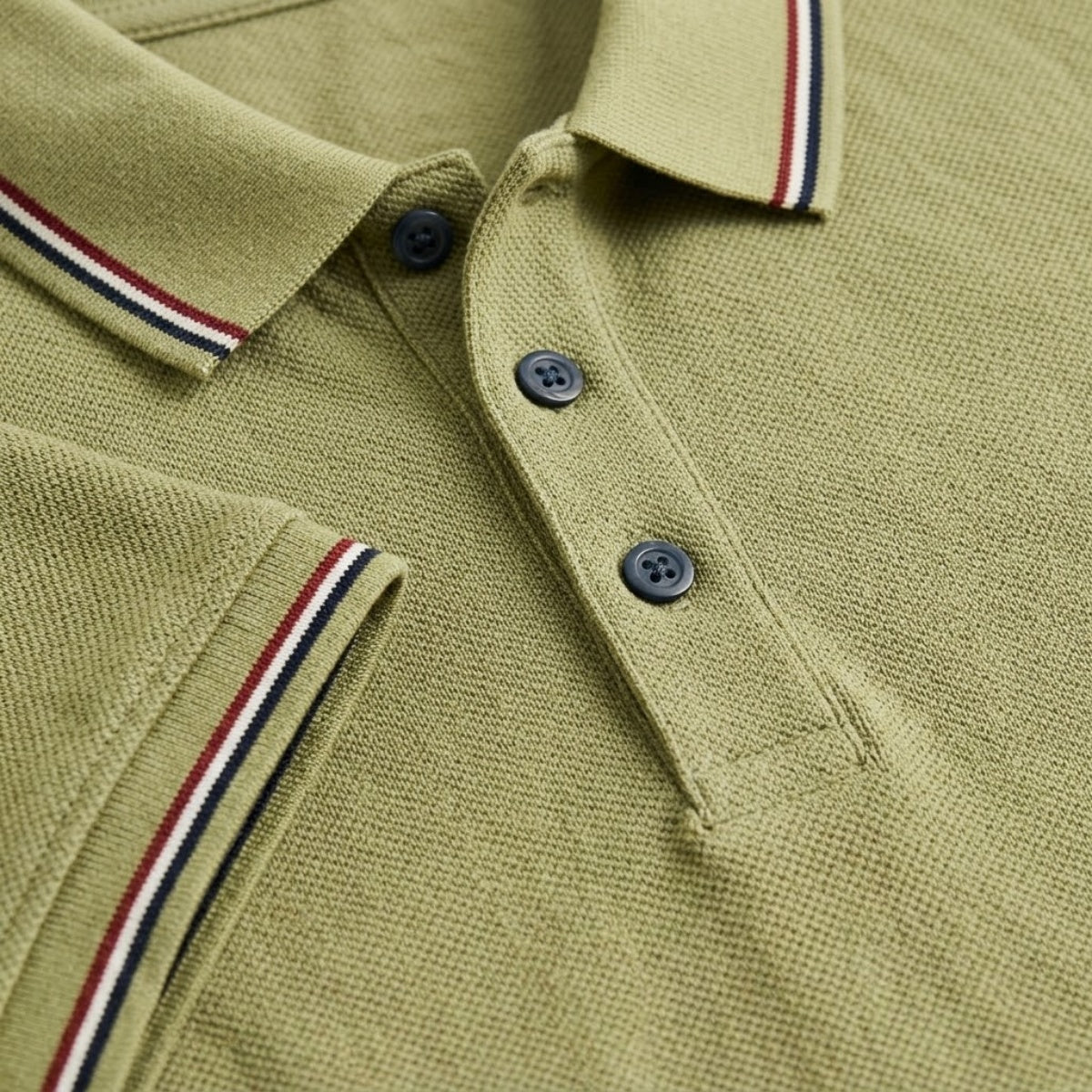 Rubén | Polo in cotone a manica corta da uomo con colletto a righe contrastanti