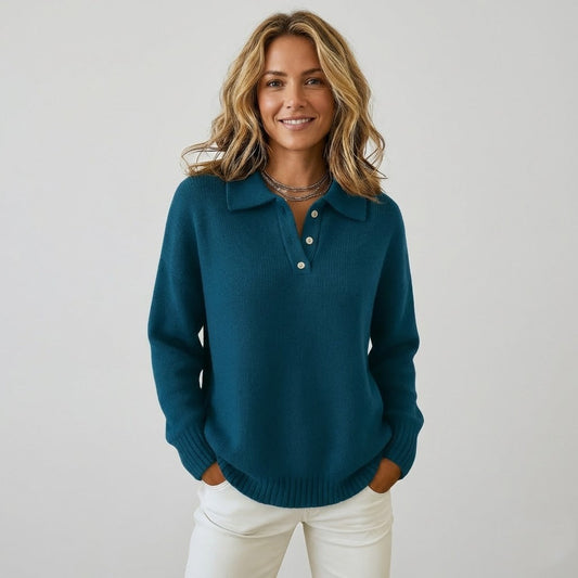 Olivia™ | Maglione in maglia morbida con collo